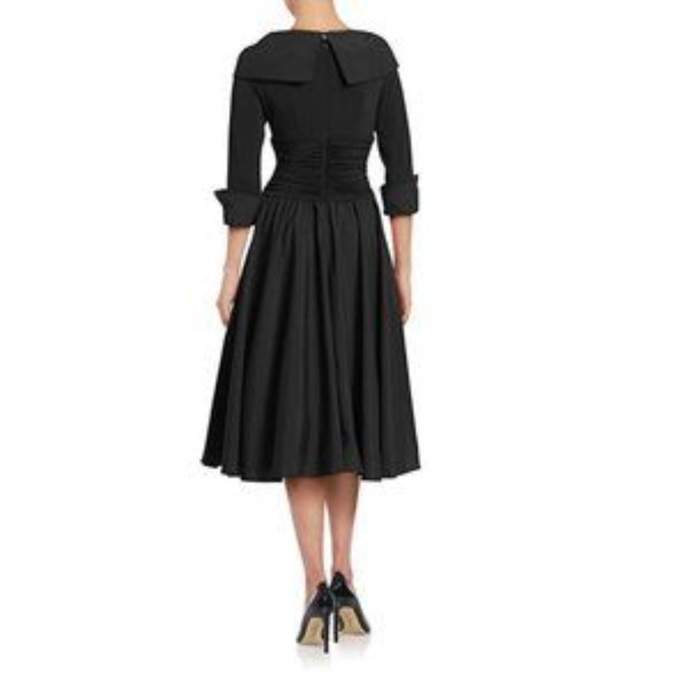 Eliza J Black Taffeta Evening Dress, midi length, size 4 - Picture 2 of 10